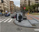 Mupi en Avenida del País Valencià, Alcoy Mupi en la Avenida del País Valencià de Alcoy